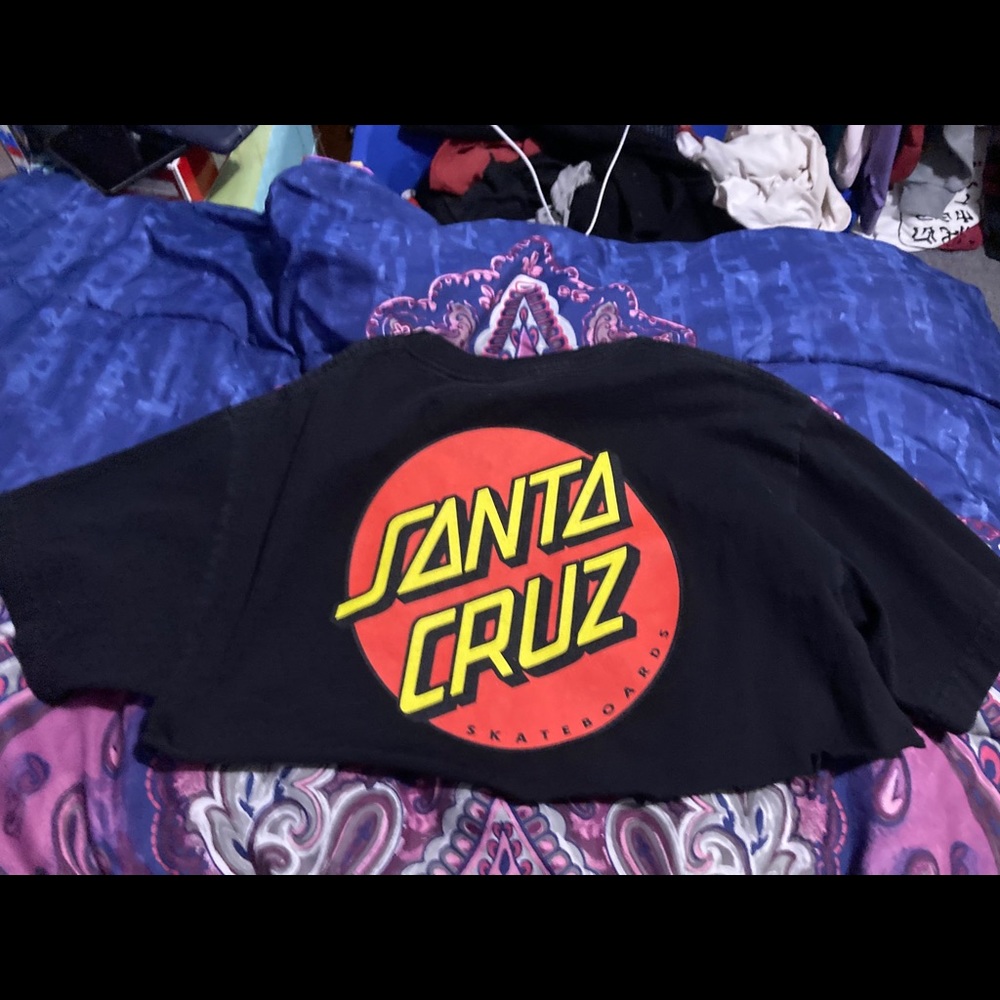 santa cruz very cropped shirt